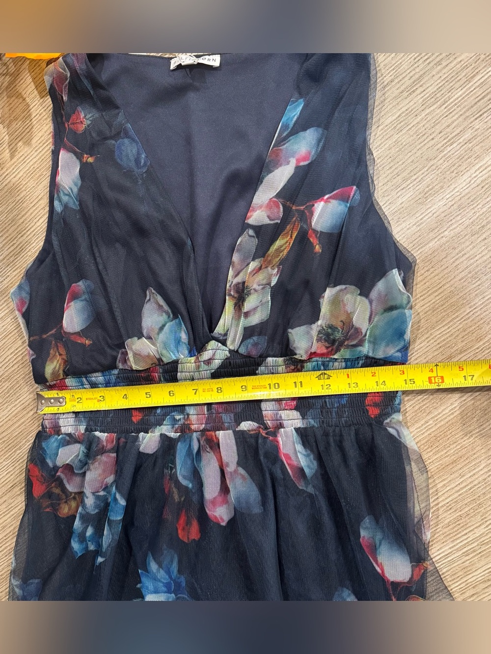 Baltic Born Navy Floral Chiffon Maxi Dress - Picture 10 of 11